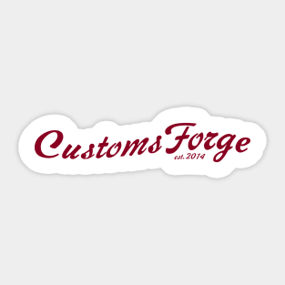 CustomsForge old-timey logo Sticker